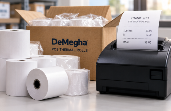 POS Thermal Rolls: How Storage and Handling Affect Receipt Print Quality - POS thermal rolls - De Megha Fzc - 2026